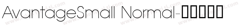AvantageSmall Normal字体转换